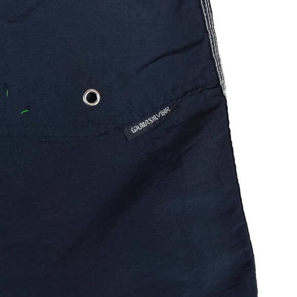 Vintage QUIKSILVER Board Shorts Eddie Aikau Waimea Bay Black Surfing Sz 40 USA - Picture 11 of 11